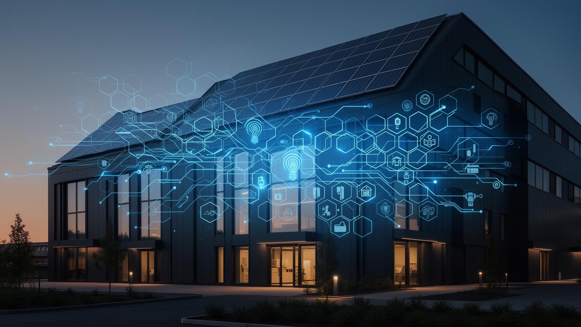 Clădire inteligentă cu rețea electrică